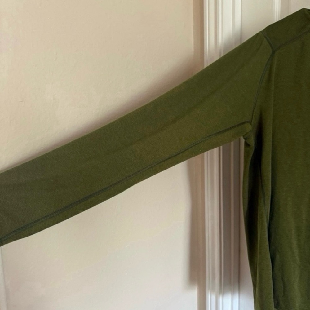 PATAGONIA Men XXL Performance Base Layer Olive Green Outdoors Hiking Casual - Picture 2 of 5